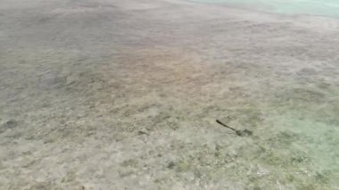 Gabriel Adası, Mauritius. Güneşli bir günde İHA 'dan hava görüntüsü.