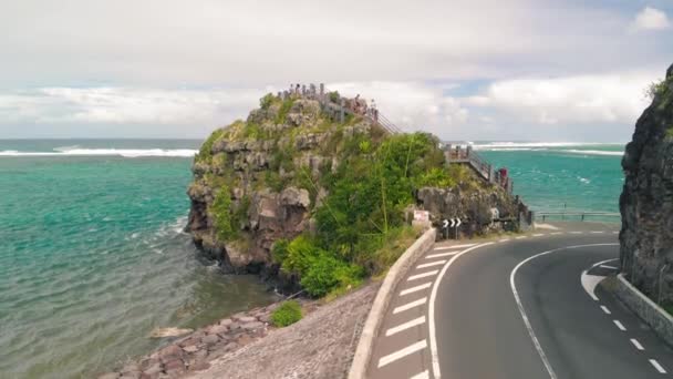 Maconde Nézőpont Mauritius Flinders Fok Közúttal Óceánnal — Stock videók