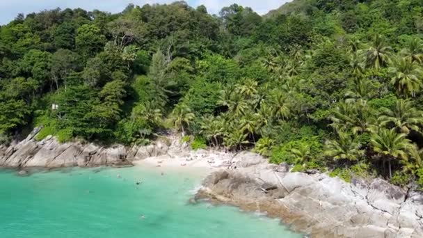 Freedom Beach Aerial View Phuket Thailand — Stock Video
