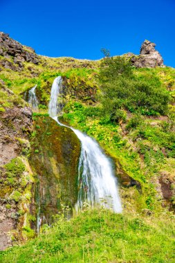 Seljalandfoss waterfalls in summer season, Iceland.