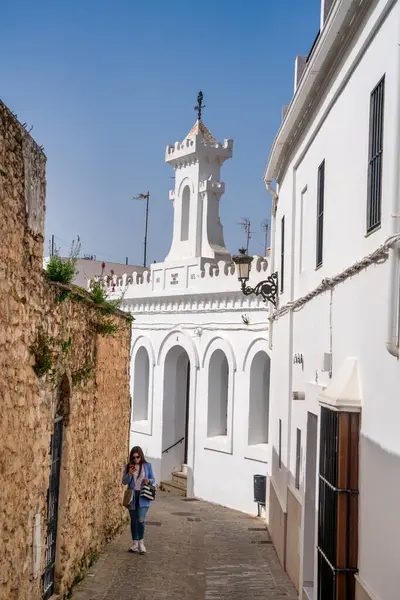 Medina Sidonia สเปน เมษายน 2023 ถนนในเม องและบ านส ขาวของป โบลา — ภาพถ่ายสต็อก
