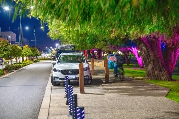 Бусселтон Австралия Сентября 2023 Года Улицы Бусселтона Ночью Вдоль Побережья — стоковое фото