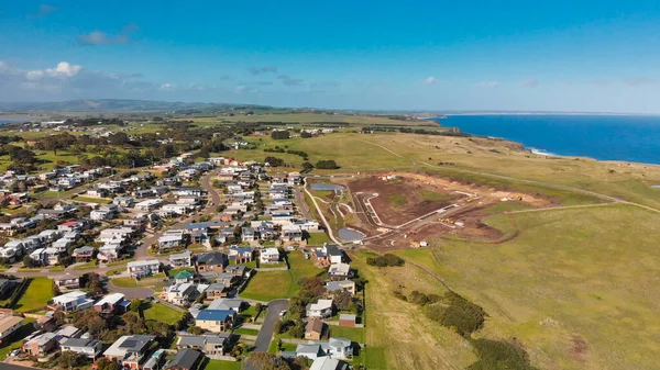 Aerial View San Remo Coastline Phillip Island Australia — Stockfoto
