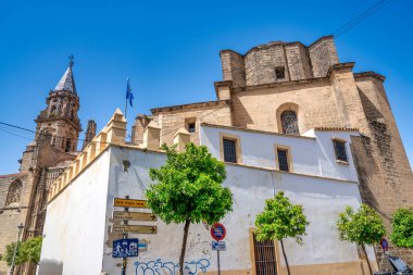 Jerez de la Frontera 'nın binaları, İspanya.
