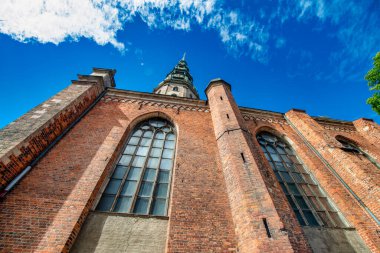 Riga, Letonya 'nın antik ortaçağ binaları.