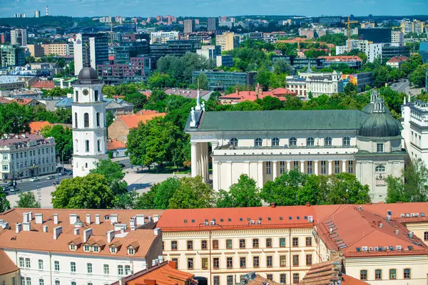 Aerial View Vilnius Skyline Lithuania — Stock Photo, Image