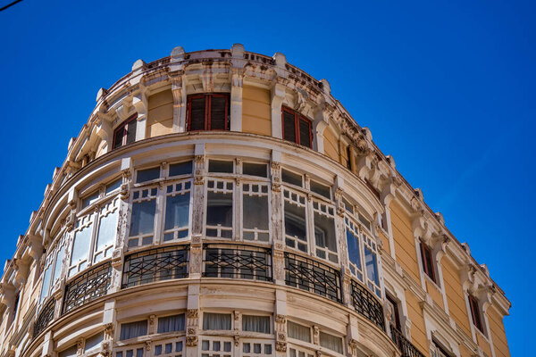 Old buildings of Malaga, Spain.