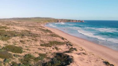 Avustralya 'daki Phillip Adası Sahili' nin havadan görüntüsü.