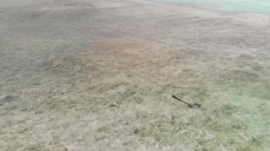 Gabriel Adası, Mauritius. Güneşli bir günde İHA 'dan hava görüntüsü.