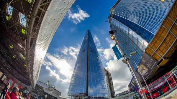 Londyn Wrzesień 2012 London Modern Skyline Financial District — Zdjęcie stockowe