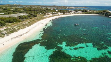 Rottnest Adası, Avustralya 'daki Havza manzarası.