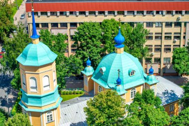 Riga, Letonya 'nın antik binaları.