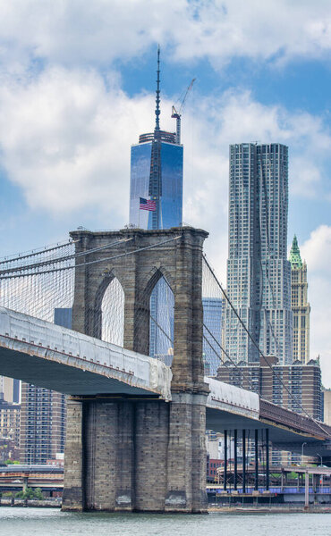 New York City Brooklyn Bridge.