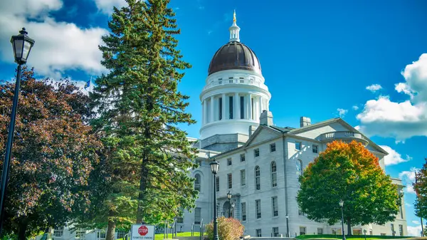 United States Capitol Maine State House Capitol Building Maine Historic — Stock Photo, Image