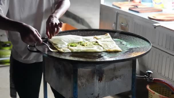 Street Gotowania Żywności Indonezji — Wideo stockowe