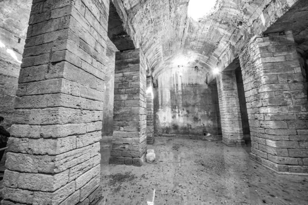 Rovine Dell Antica Cisterna Romana Volterra Piccola Città Storica Italia — Foto Stock
