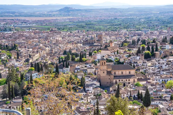 Aerial View Granada Andalusia — Stock Photo, Image
