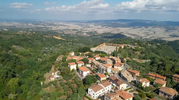 Aerial View Volterra Medieval City Tuscany Italy — Stock Photo, Image