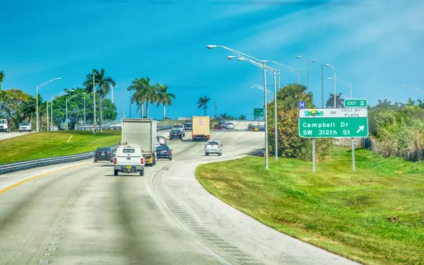 Major Road Florida Keys Usa Overseas Highway — Stock Photo, Image