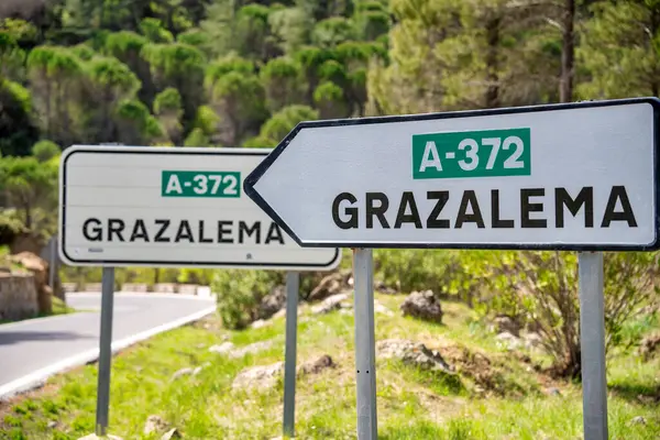 Grazalema Wskazówki Dojazdu Andaluzji Hiszpania — Zdjęcie stockowe
