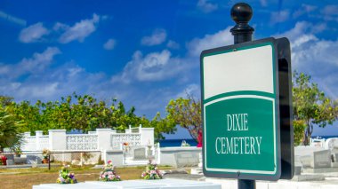 Grand Cayman 'daki Dixie Mezarlığı.