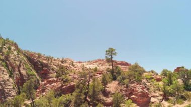 Kanyon Dağları 'nın havadan görünüşü, Zion Ulusal Parkı.