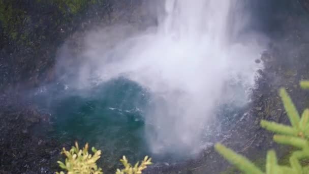 Shannon Falls Columbia Británica Canadá — Vídeo de stock