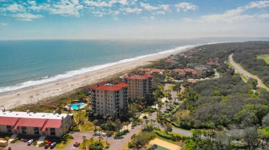 Amazing aerial view of Amelia Island from drone, Florida - USA.
