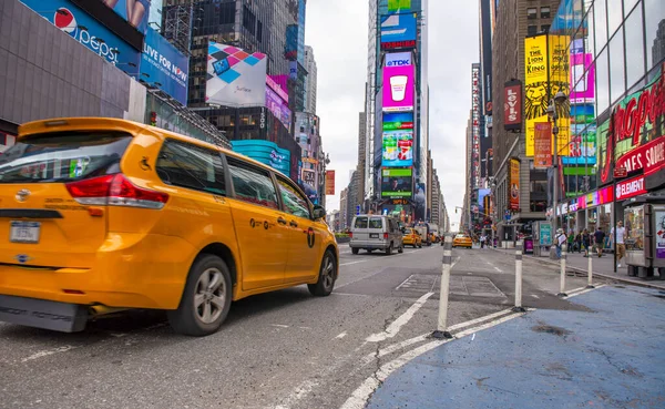 stock image New York City - June 2013: TImes Square is a famous tourist attraction.