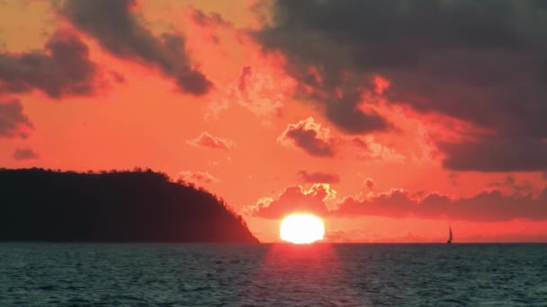 Whitsunday National Park Tramonto Queensland — Video Stock