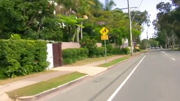 Gold Coast Street Sunny Day — Stock Video