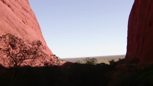 Australische Outback Kleuren Bij Zonsondergang Northern Territory — Stockvideo