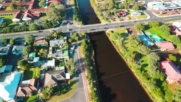 Letecký Pohled Busselton Při Západu Slunce Západní Austrálie — Stock video