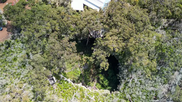 Vue Aérienne Lake Cave Australie Occidentale — Photo