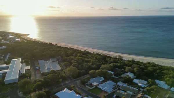 Luftaufnahme Von Busselton Bei Sonnenuntergang Westaustralien — Stockfoto