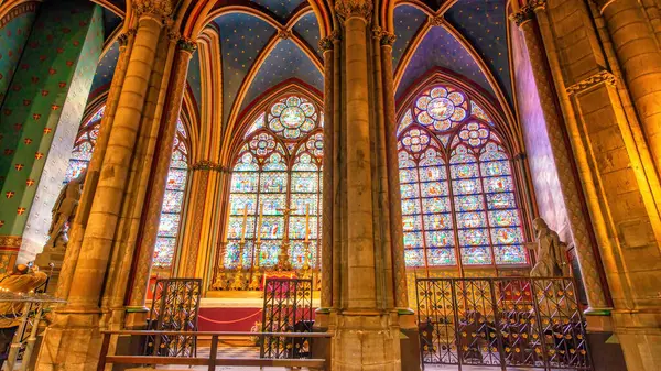 París Diciembre 2012 Interior Catedral Notre Dame — Foto de Stock