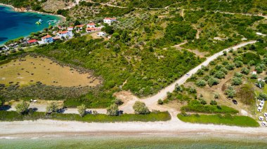 Yunanistan, Alonissos Sahili 'nin güzel hava manzarası