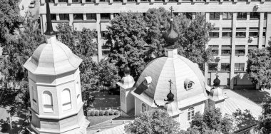 Riga, Letonya 'nın antik binaları.