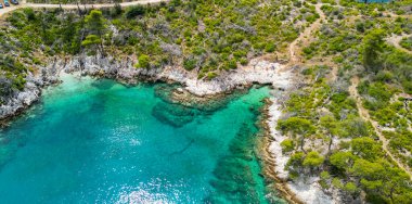 Cape Amarandos Sahili - Yunanistan Havacılık Manzarası.