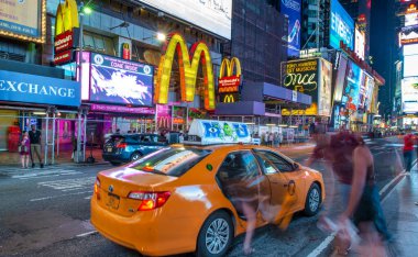 New York - Haziran 2013: Times Meydanı Geceleri.