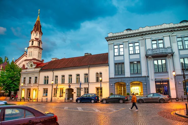 Vilnius Litauen Juli 2017 Alte Gebäude Stadtzentrum Von Vilnius Bei — Stockfoto