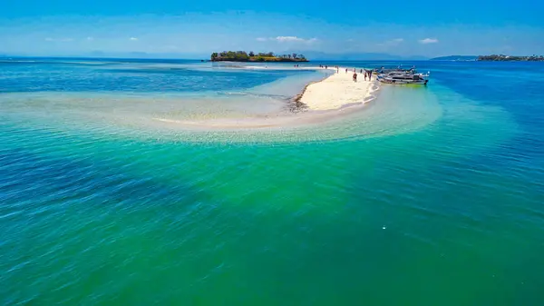 Aerial View Gili Kere Sand Tongue Lombok Indonesia — Stock Photo, Image