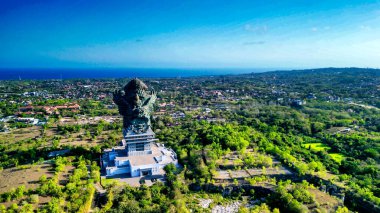 Endonezya, Bali 'deki Patung Garuda Wisnu Kencana' nın inanılmaz hava manzarası