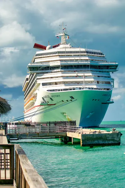 Key West February 2016 Carnival Cruise Ship Key West Port — Stock Photo, Image