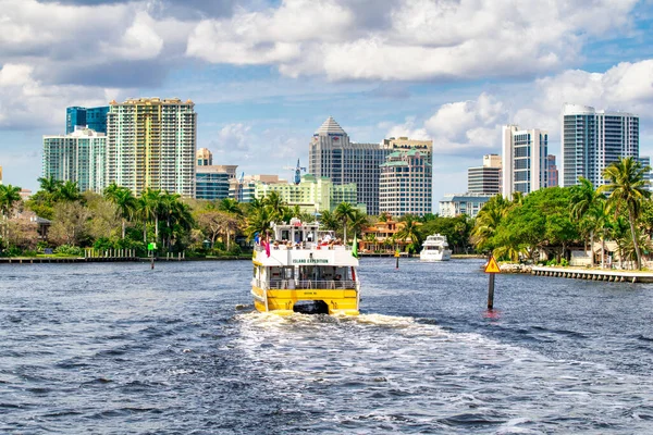 Fort Lauderdale Florida February 2016 Beautiful City Canals Sunny Winter — Stock Photo, Image