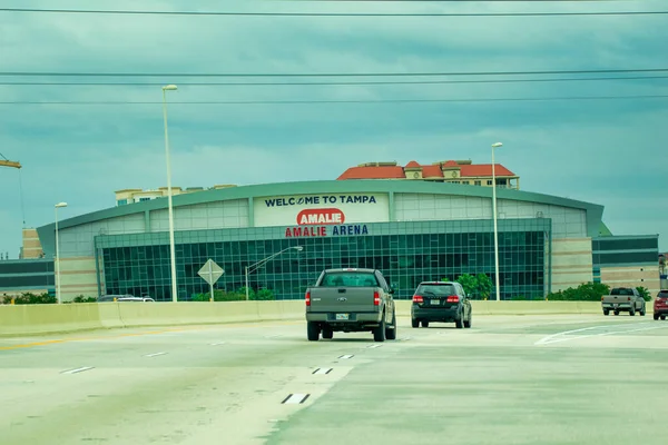 Tampa Florida February 2016 Amalie Arena Stadium Interstate — Stock Photo, Image