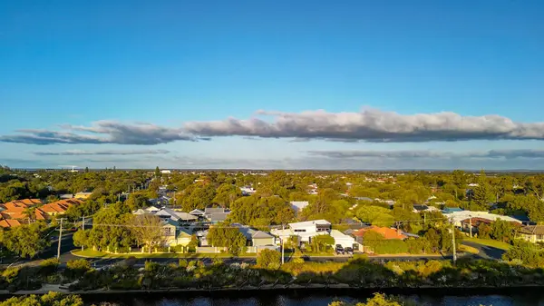 Flygfoto Över Busselton Vid Solnedgången Western Australia — Stockfoto