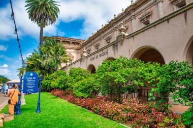 San Diego - 29 Temmuz 2017: Balboa Park San Diego, Kaliforniya, ABD 'de bulunan tarihi bir şehir kültür parkı..