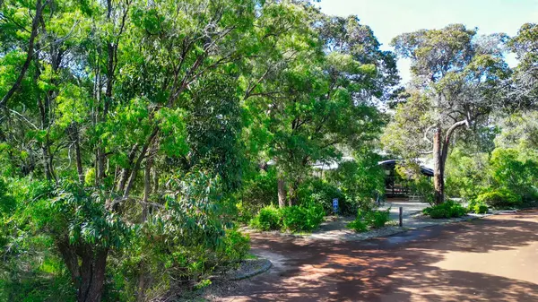 Batı Avustralya 'daki Göl Mağarası' nın havadan görünüşü.