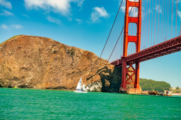 San Francisco Puente Golden Gate Desde Crucero — Foto de Stock